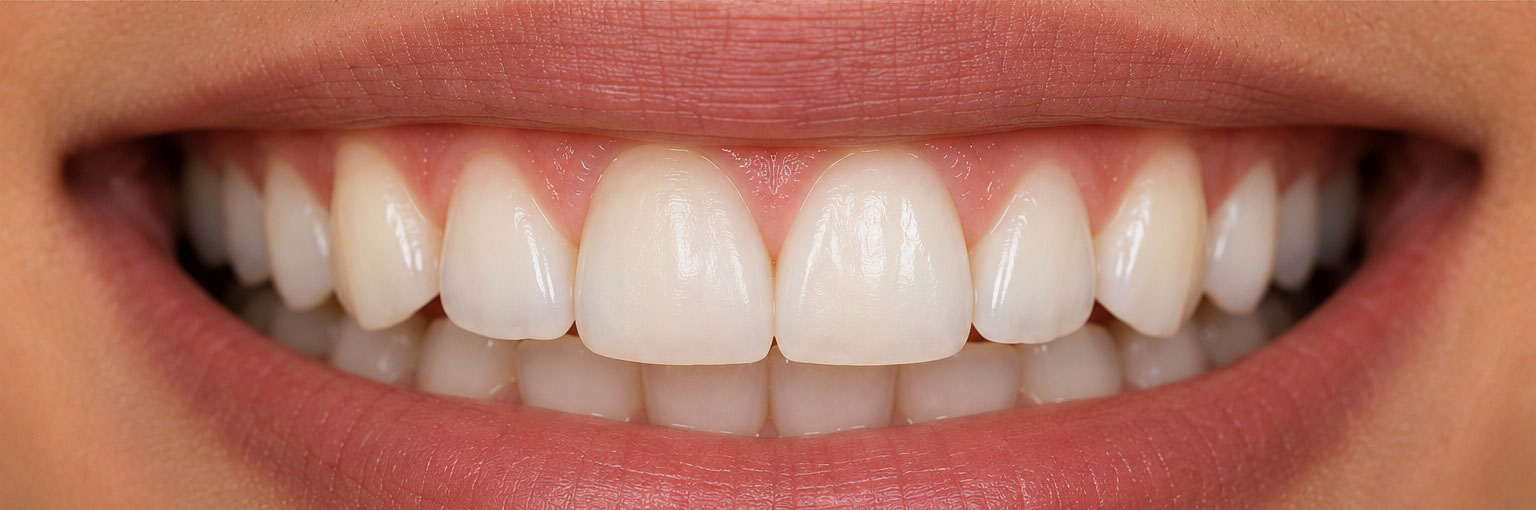 After — internal bleaching restored matching colour